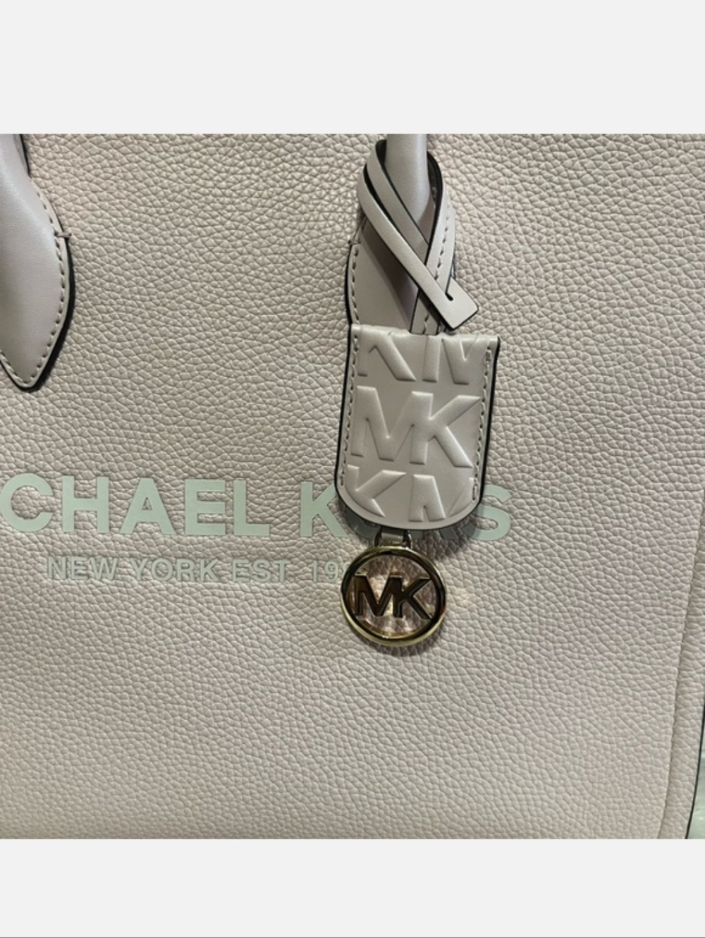 Michael Kors Blush Pink Pebbled Leather Satchel - Picture 8 of 12